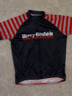 Men’s Barry Roubaix Black and Red Cycling Jersey